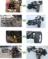 AMK 295-343mm Adjustable Wheelbase Alloy RCRUN LC80 Chassis Cruiser Real Frame Builder Kit for 1/10 RC Crawler Off-Road Truck