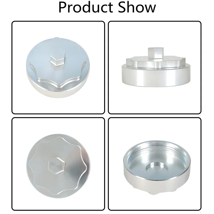 Silscvtt Fuel Filter Housing Cap 68065612AA Replacement for 2010-2019 6.7L 2500 3500 4500 5500 Cummins Silver