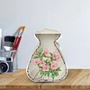 (US Local)Acrylic Wooden Flower Bag Shape Diamond Painting Piggy Bank Storage Box Kit