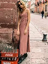 Flower Hollow Split-Side Maxi Dress