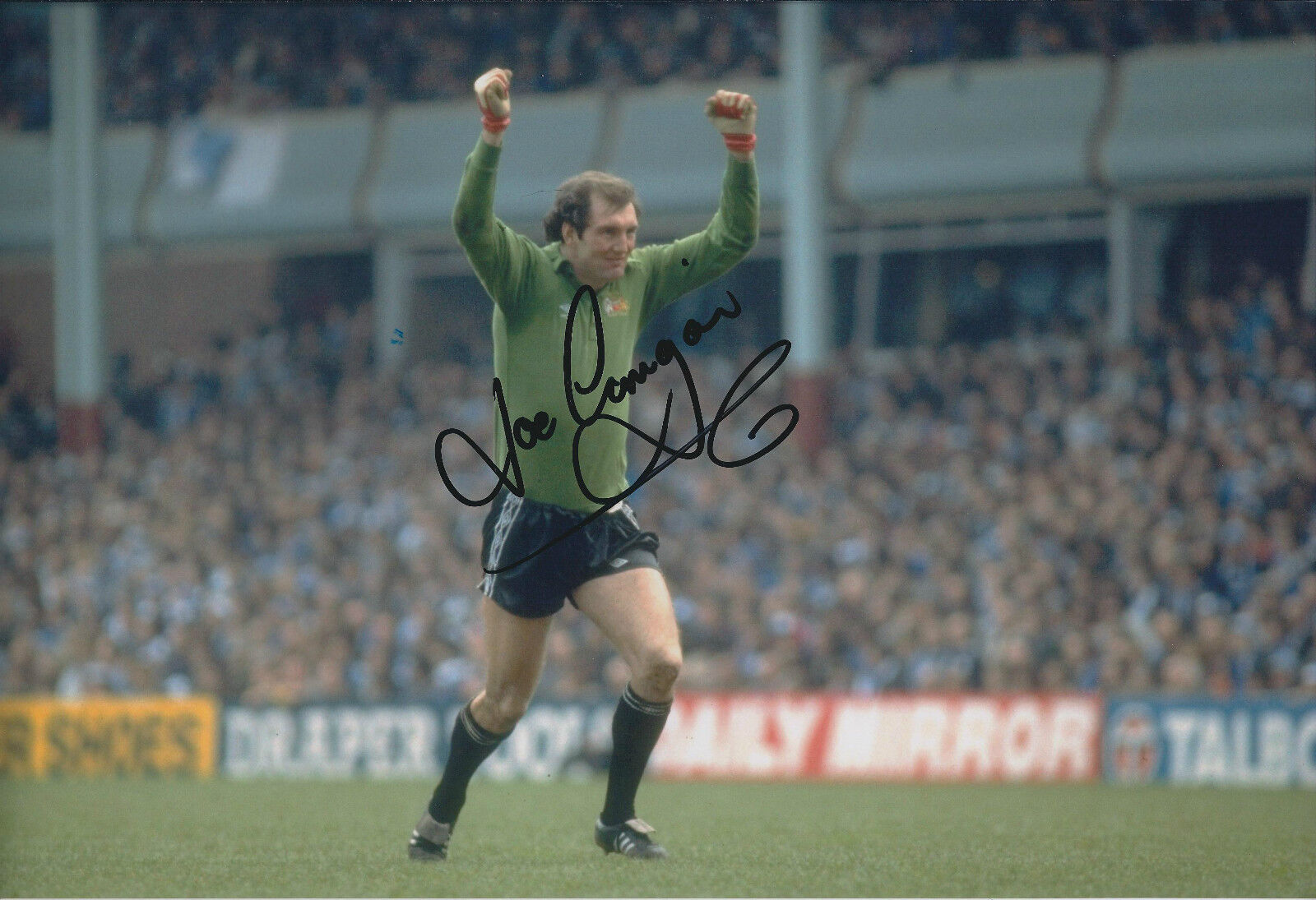 Joe CORRIGAN SIGNED 12x8 Photo Poster painting AFTAL COA Autograph Man City Goalkeeper AUTHENTIC