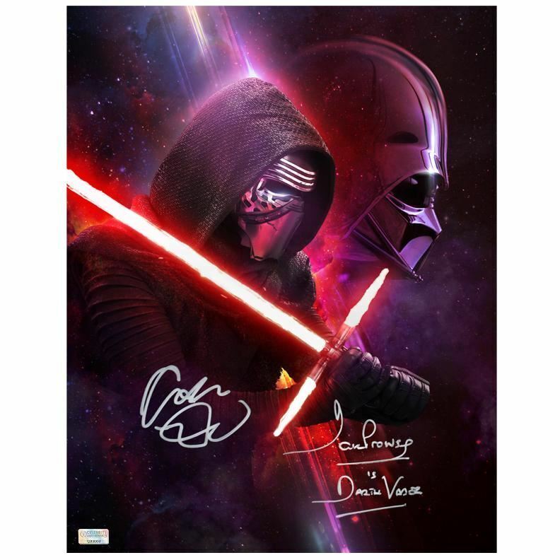 Adam Driver and David Prowse Autographed Star Wars Legacy 11x14 Photo Poster painting