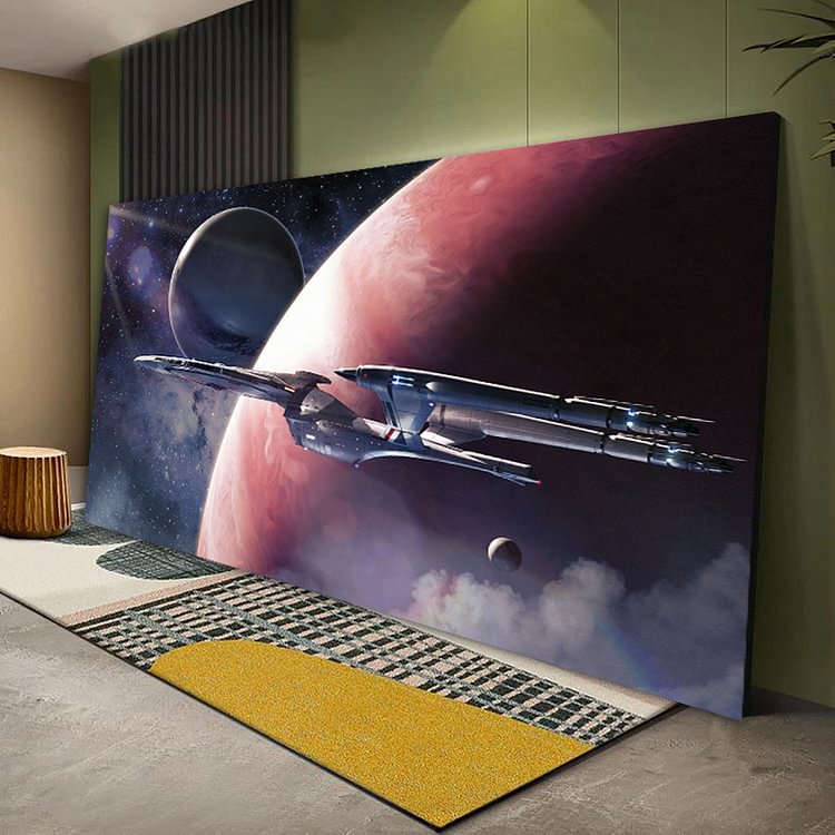 Star Trek -The Warden Class Of Starship Canvas Painting Art LSY varity-store