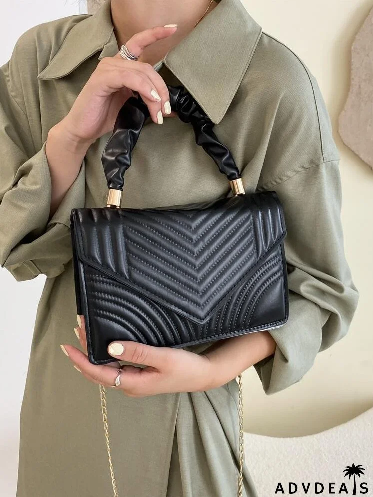 Quilted Pattern Square Bag