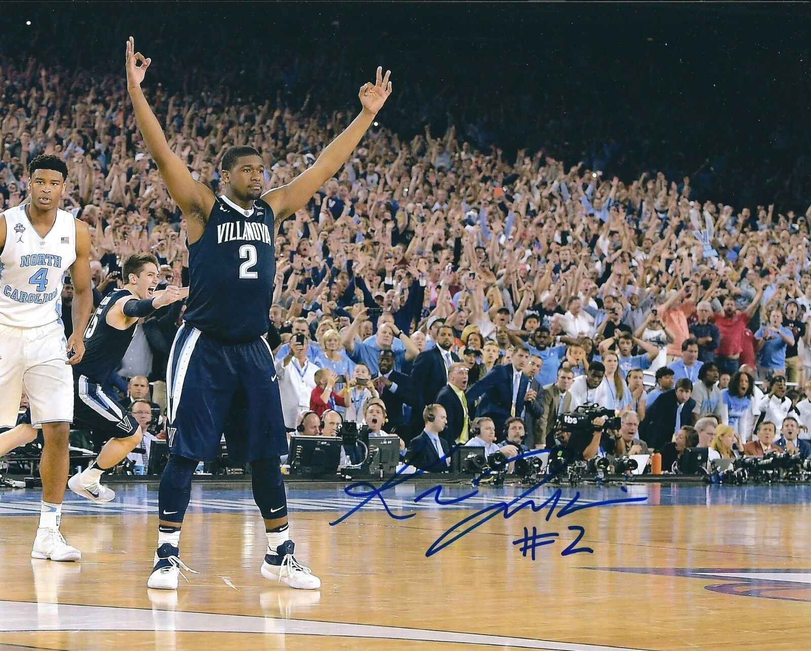 Autographed KRIS JENKINS Villanova University 8x10 Photo Poster painting - w/ COA