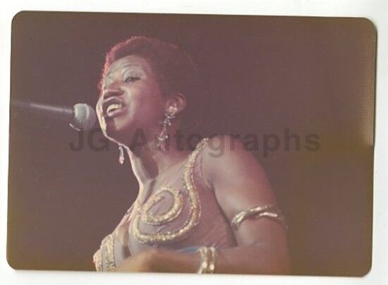 Aretha Franklin - Vintage Candid Photo Poster painting by Peter Warrack - Previously Unpublished