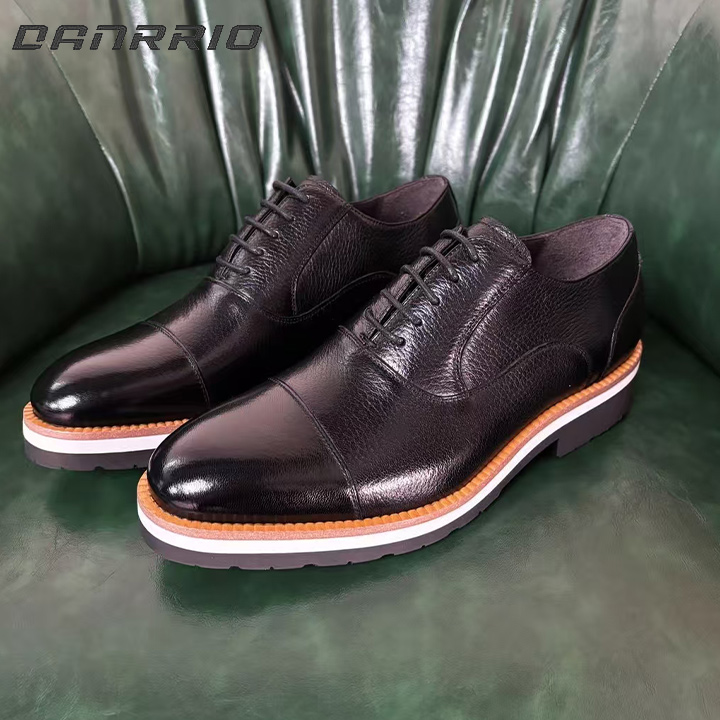 DANRRIO Deerskin Comfortable Business Lace-up Men's Leather Shoes DANRRIO.COM DANRRIO
