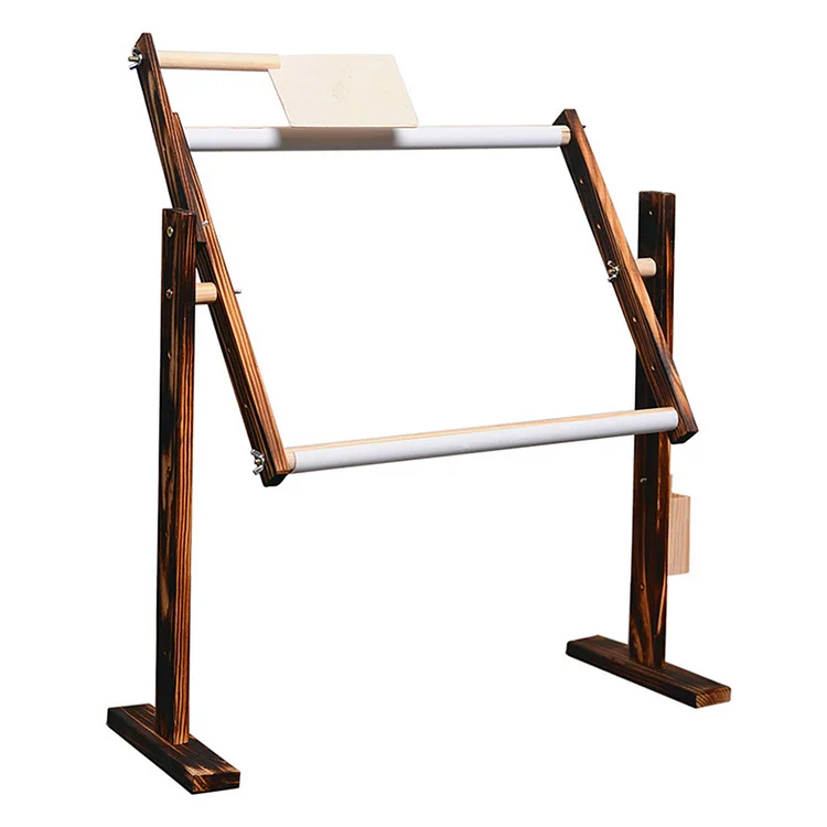 Adjustable Cross Stitch Frame Rack Tabletop Desktop Embroidery Stand Wood  DIY