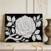 DIY Pearl Painting Rose for Home Wall Decor with Frame(20x30cm)