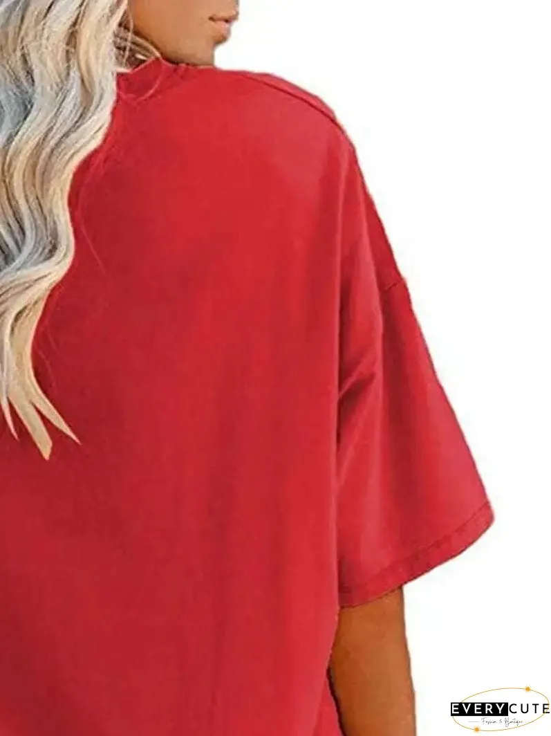 Loose Fit Casual Summer Tunic Top