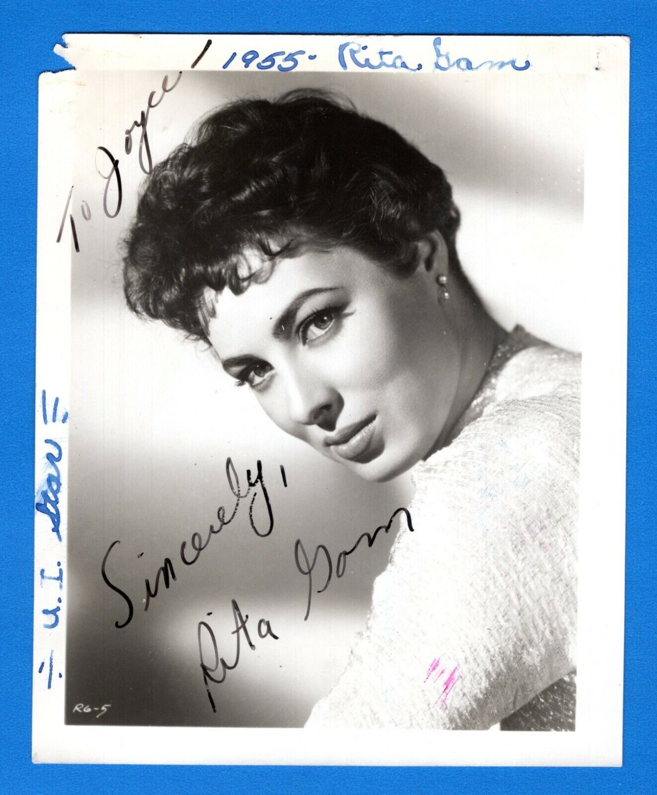 Rita Gam Actress Hand Signed Autograph 4x5 Vintage Photo Poster painting