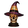 Gothic Witch Hat Night Light Halloween Decorations Colorful Wizard Hat Lamp