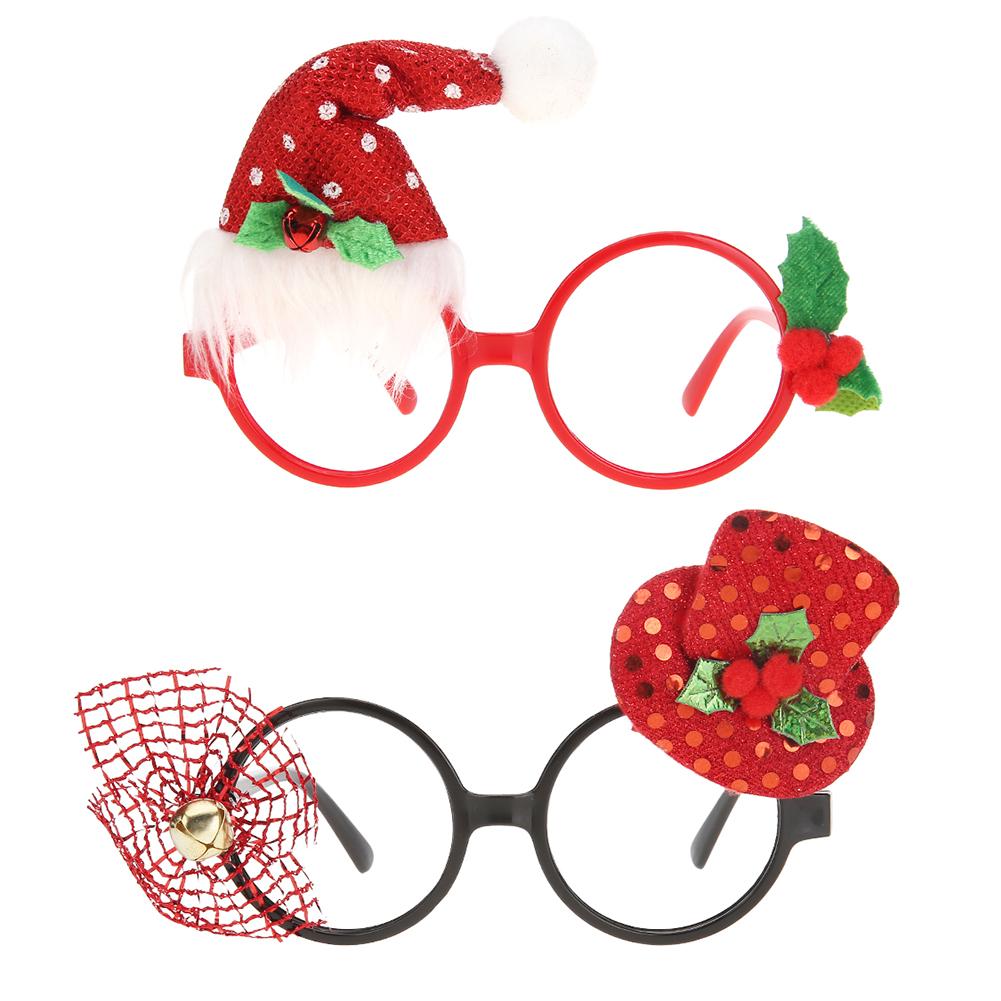 

Creative Christmas Party Glasses Frame New Year Xmas Decoration Ornaments, Black, 501 Original