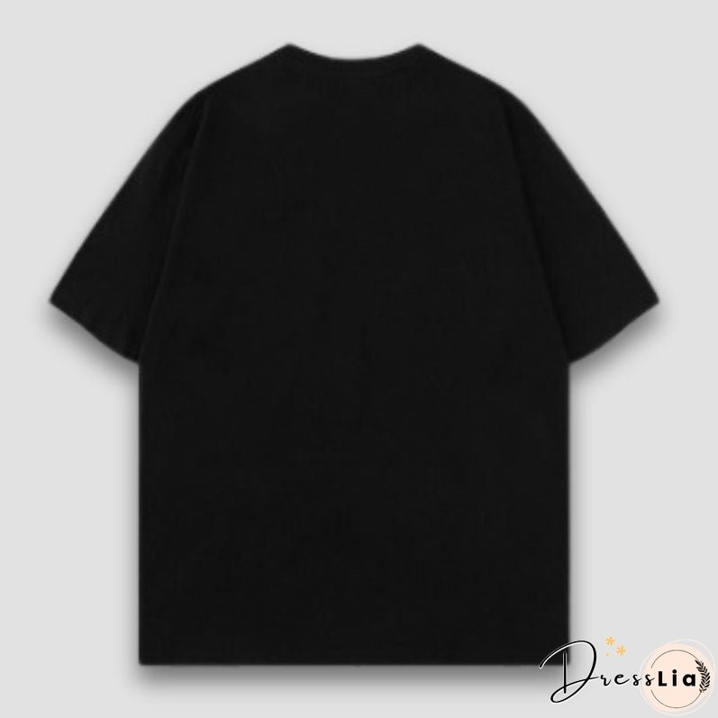 Letter Embroidered Tee