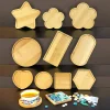Bamboo wood coaster frame bamboo tray trivet base for the mosaic coaster kit make your own coaster handmade craft project diy craft supplies