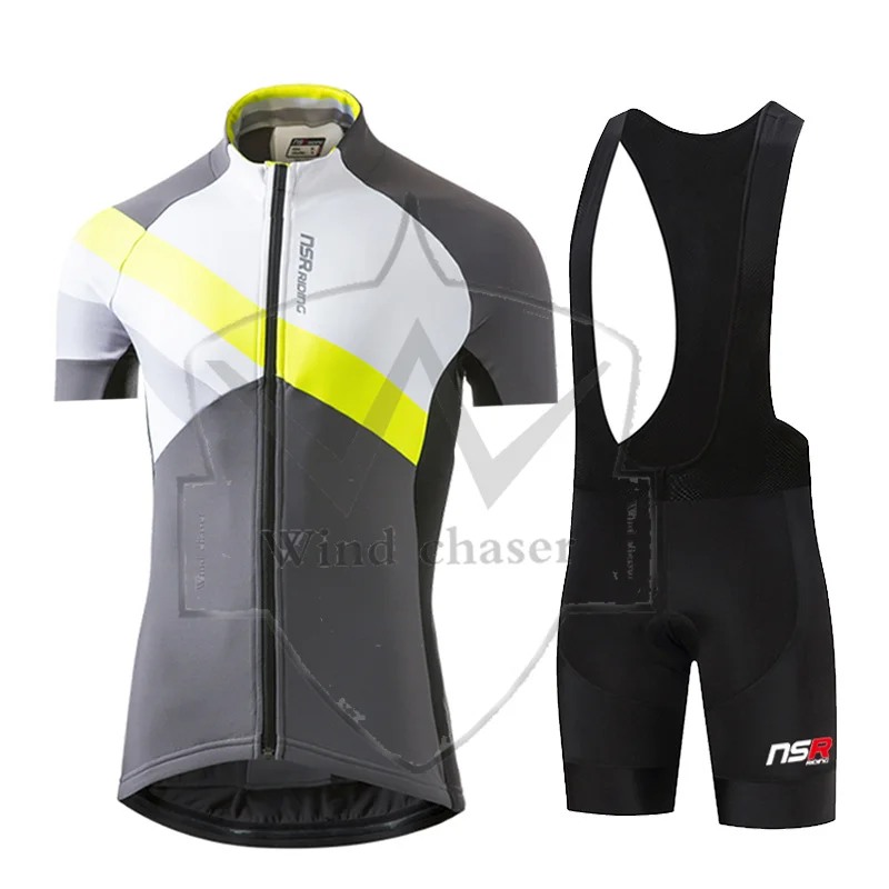 New Nsr Summer Short Sleeve Cycling Jersey Set Breathable Racing Sport Bicycle Jersey Cycling Clothing 여름 자전거 의류