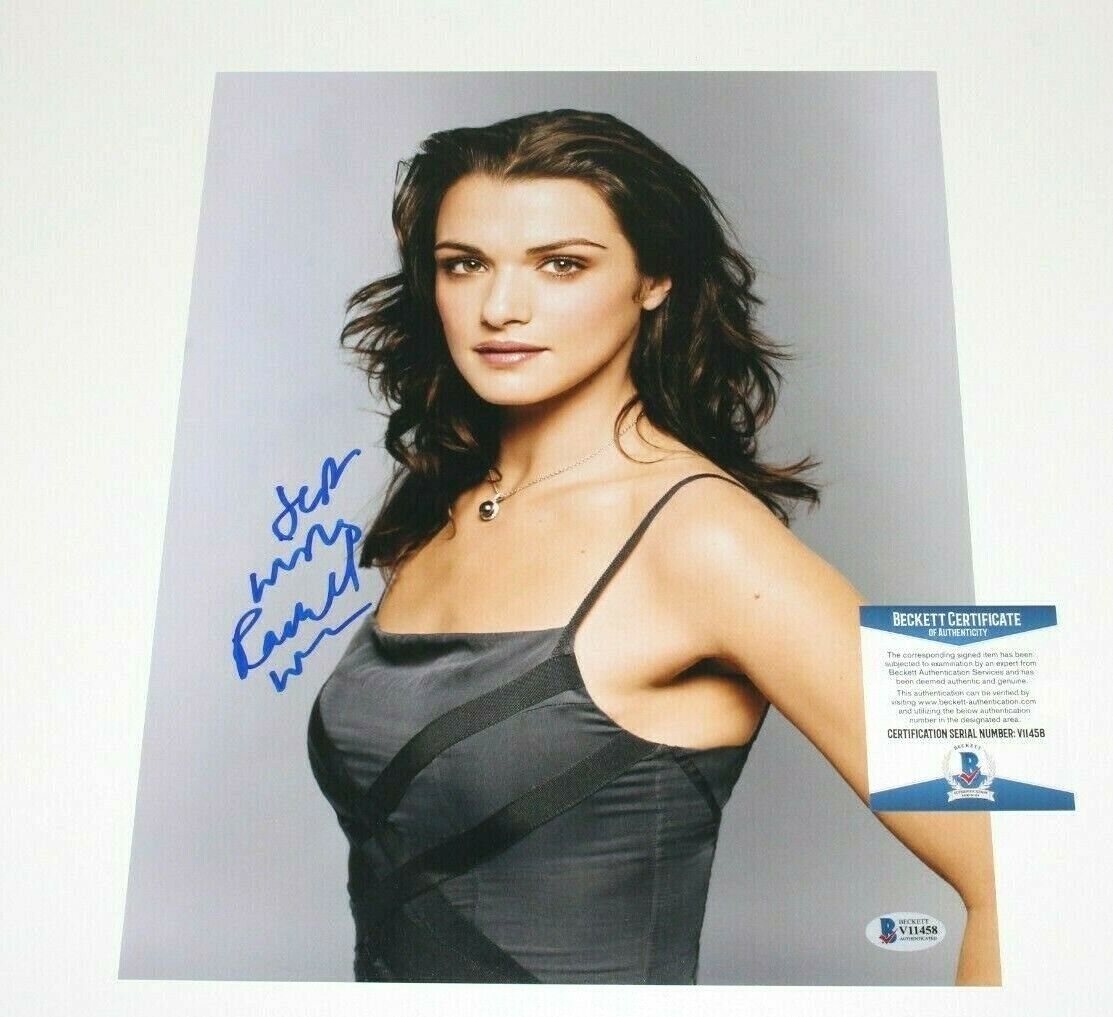 ACTRESS RACHEL WEISZ SIGNED THE CONSTANT GARDENER 11x14 MOVIE Photo Poster painting BECKETT COA