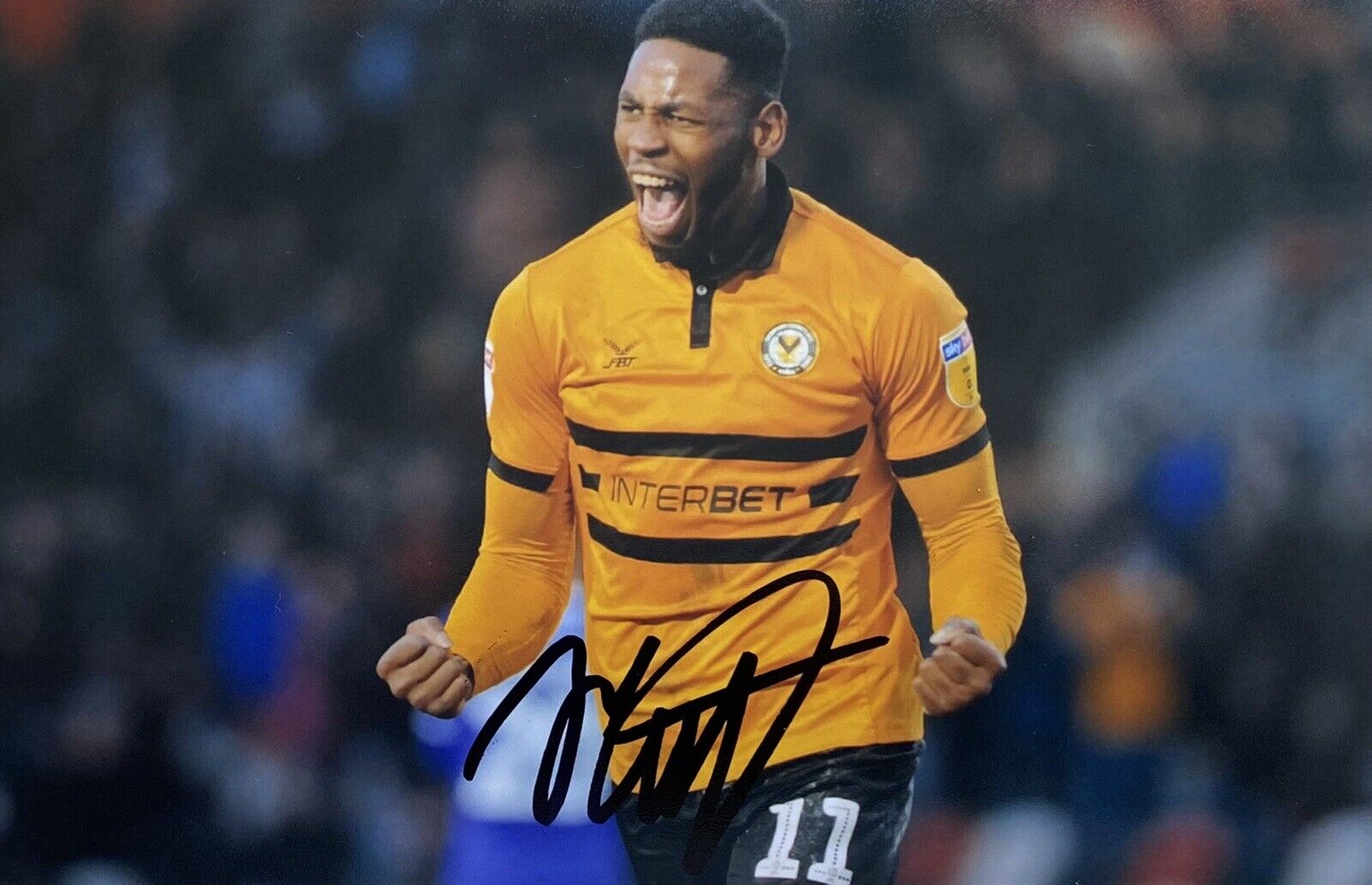 Jamille Matt Genuine Hand Signed Newport County 6X4 Photo Poster painting