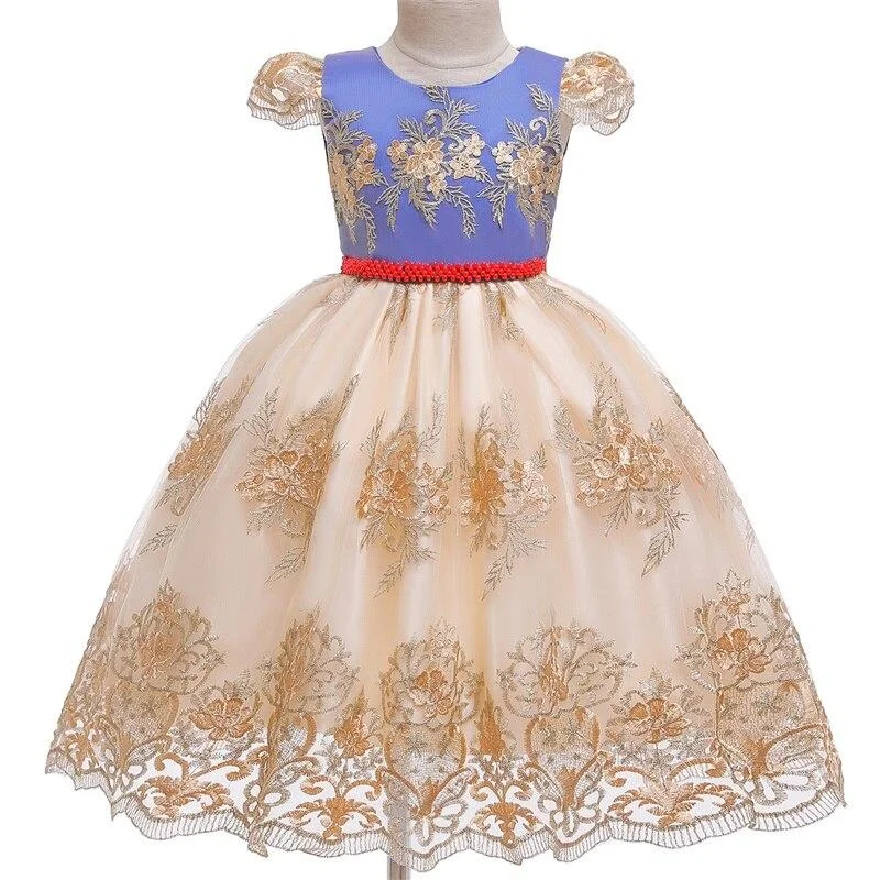 New Year Costume Big Bow Kids Girl Wedding Kids Dresses For Girls Princess Party Pageant Formal Dress Prom Girls Christmas Dress