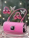 BT Clip-On Wireless Headphones Handbag Style Open-Ear Headphones with LED Digital Display for Women Girl Work Fitness Sport Gift