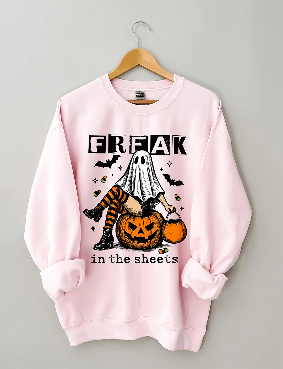 Funny Freak In The Sheets Ghost Girl Sweatshirt