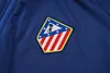 Joyfball 2025/2026  Atletico Madrid  Long Zipped Jacket Cyan Football Jersey 1:1 Thai Quality