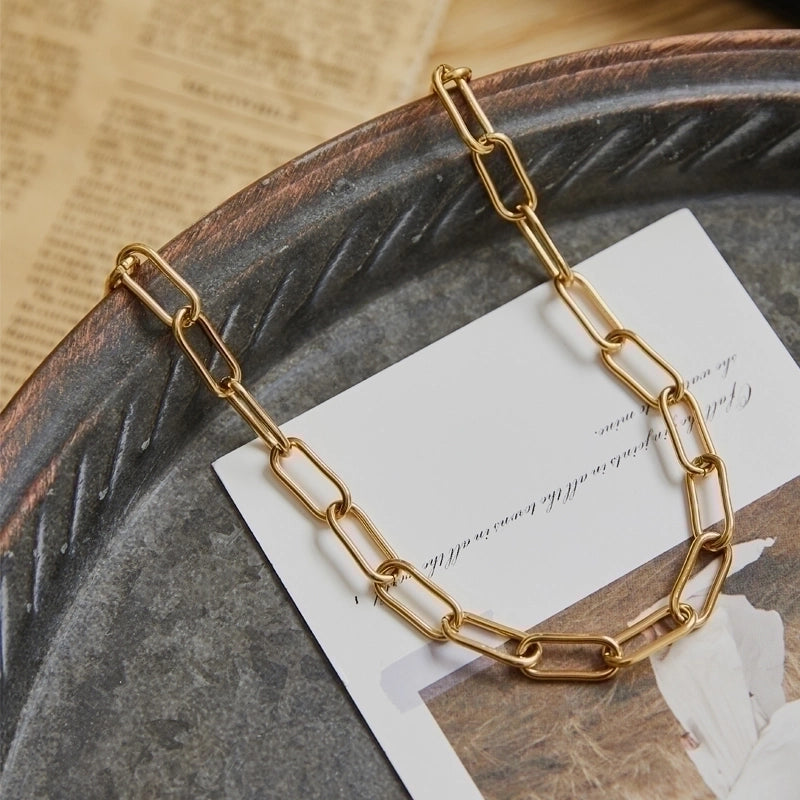 304 Stainless Steel 18K Gold Plated Casual Plating Geometric None Choker