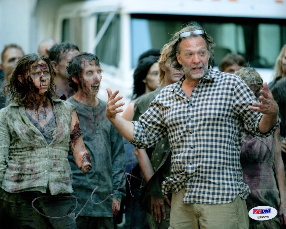 Gregory Nicotero SIGNED 8x10 Photo Poster painting The Walking Dead PSA/DNA AUTOGRAPHED