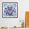 Diamond Painting -DIY Round Drill US Independence Day(40x40cm-Box)