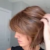 Short Straight Hair Honey Brown Wig