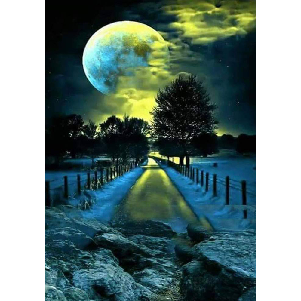 

Night - 11CT Stamped Cross Stitch - 38*50CM, 501 Original