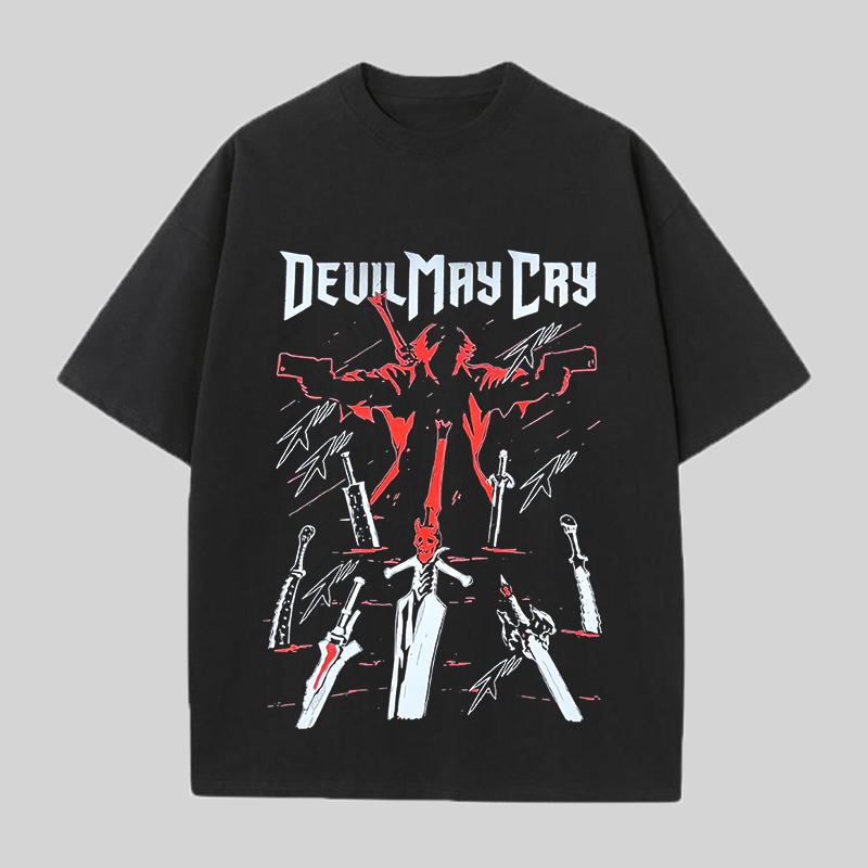 Devil May Cry Printed Unisex Oversized T-shirts