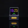 Crystal Cube Holographic Desktop Smart Weather Station Digital Clock for Home