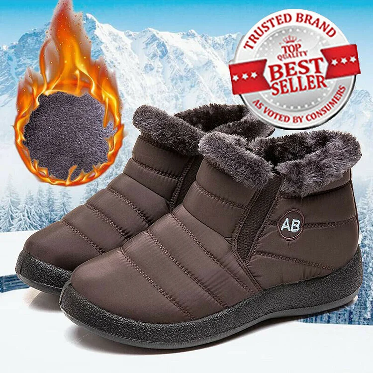 pornhint Pornhint Winter Women Boots Comfortable Warm Plush Casual Snow Boots High-top