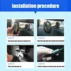 USB Car Fan 3 Speeds 360 Rotatable Car Seat Headrest Fan for Sedan SUV RV Truck