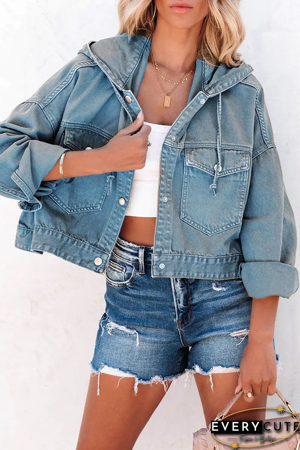 Short But Sweet Crop Hooded Jacket