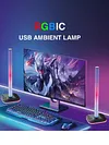 RGB Light Desktop Headphone Stand Anti Slip USB Support Over Ear Headset Holder