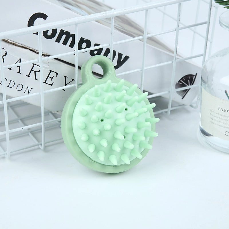Crystal Transparent Shampoo Brush Silicone Head Massage Brush Shampoo Comb Scalp Itching Artifact Manufacturers