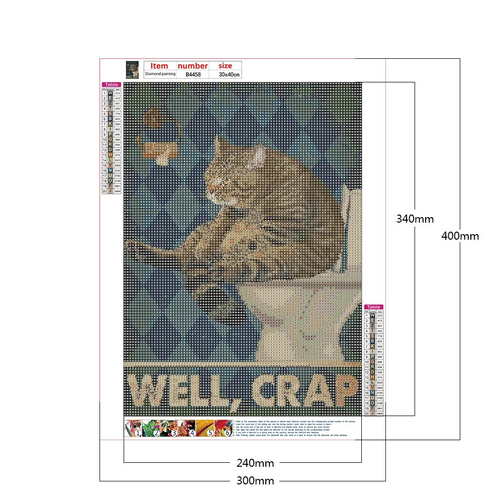 Diamond Painting - Full Round Drill - Black Cat(30*40cm)