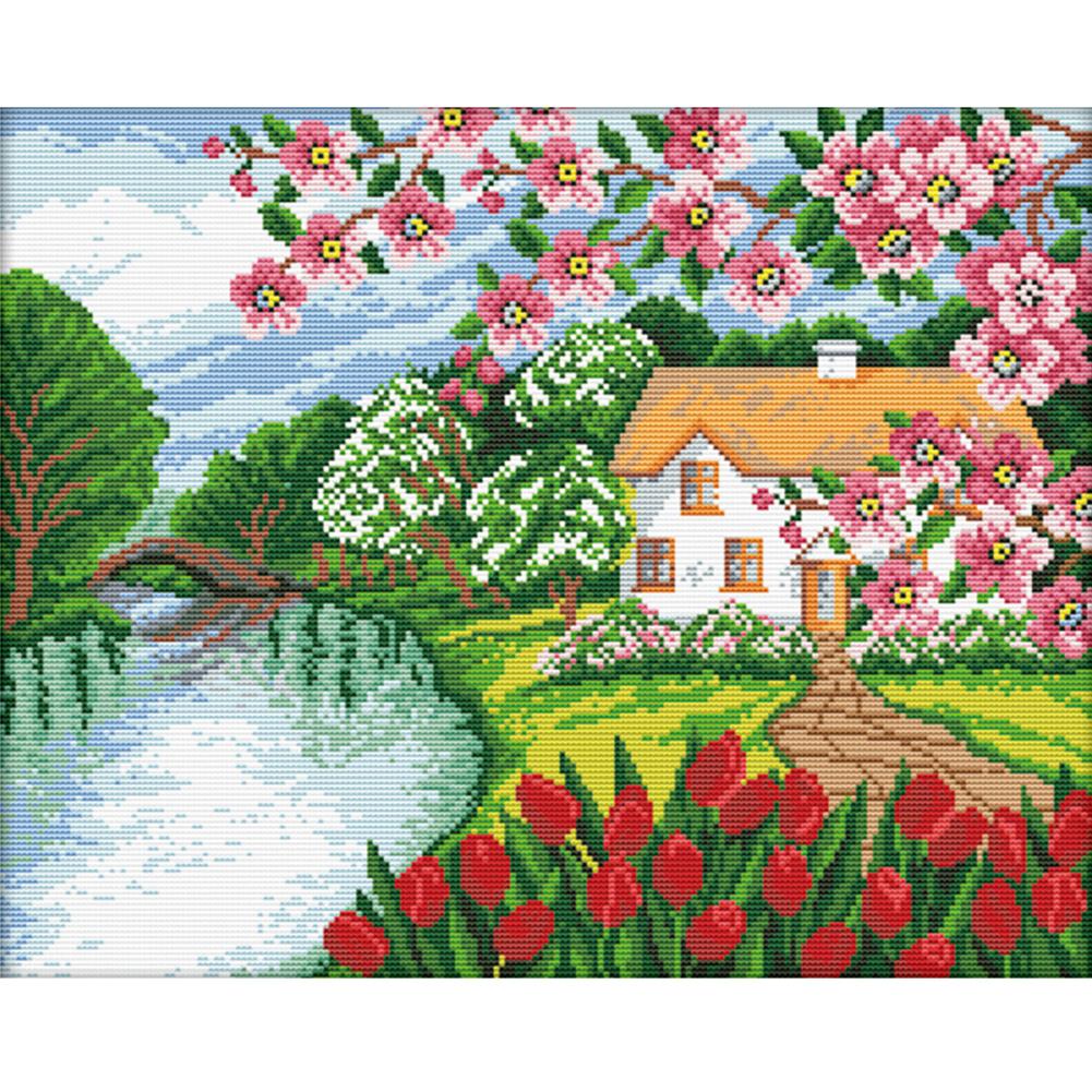 

Wonderland Beauty - 11CT Stamped Cross Stitch - 54*45cm, 501 Original