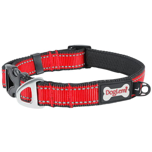 Comfortable reflective dog collar
