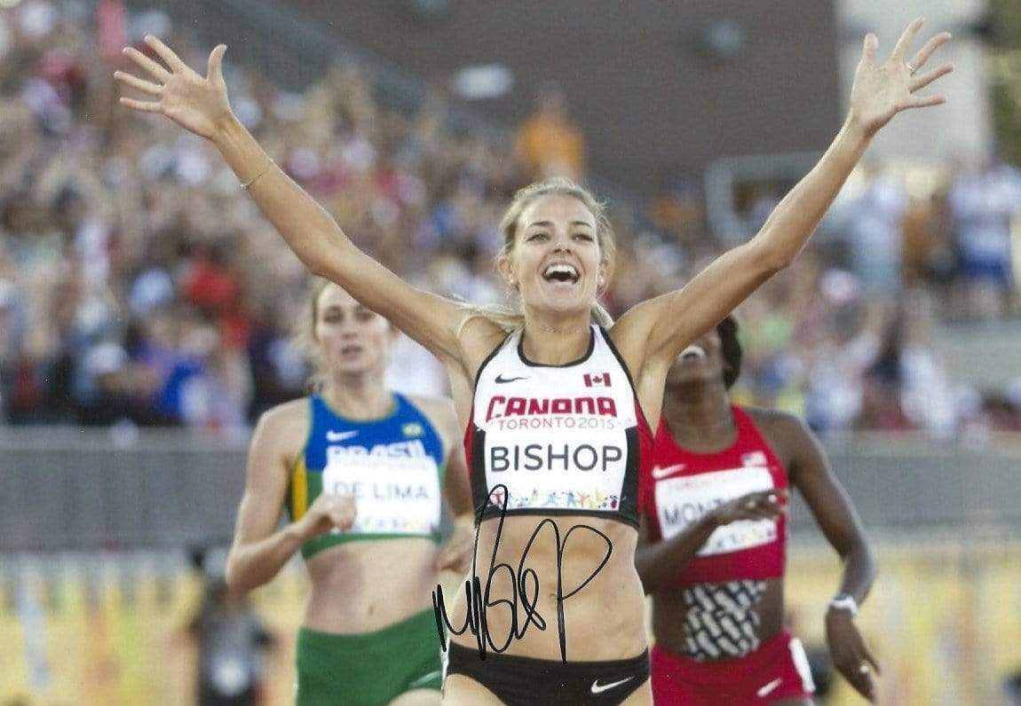 Melissa Bishop OLYMPIC 800 m autograph, In-Person signed Photo Poster painting