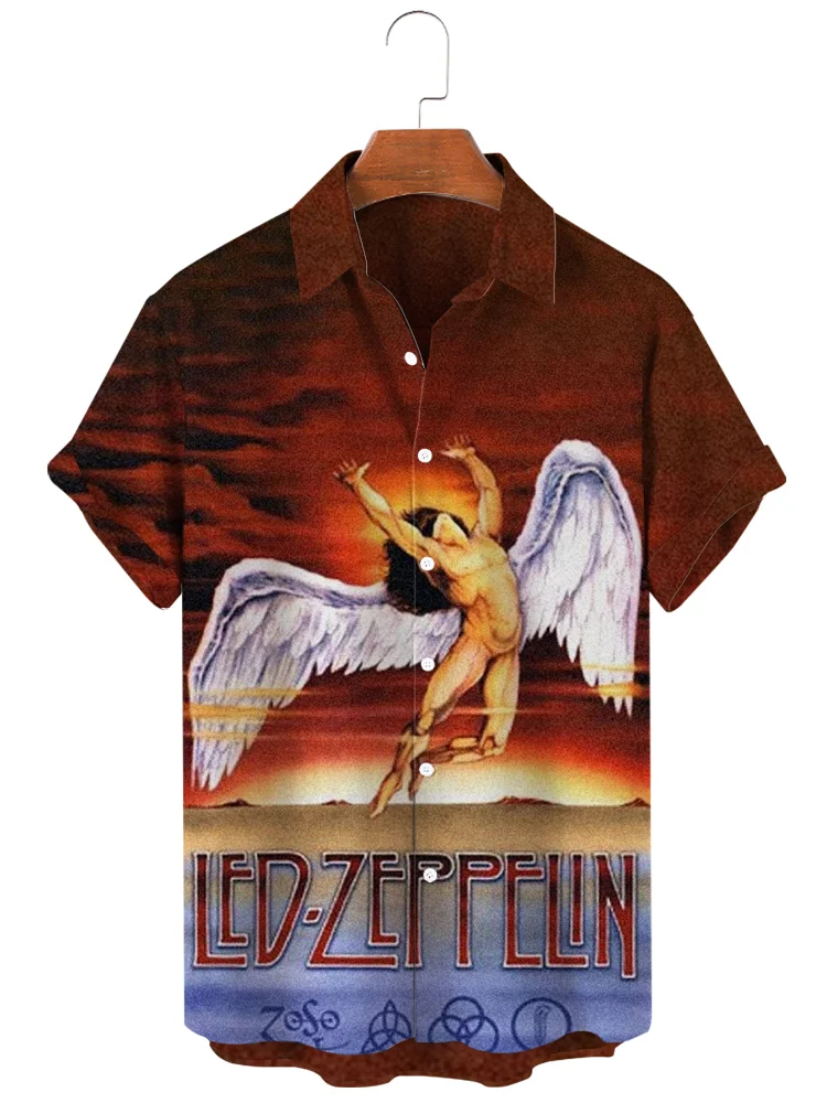 Teecade Teecade Led Zeppelin Art Print Shirt