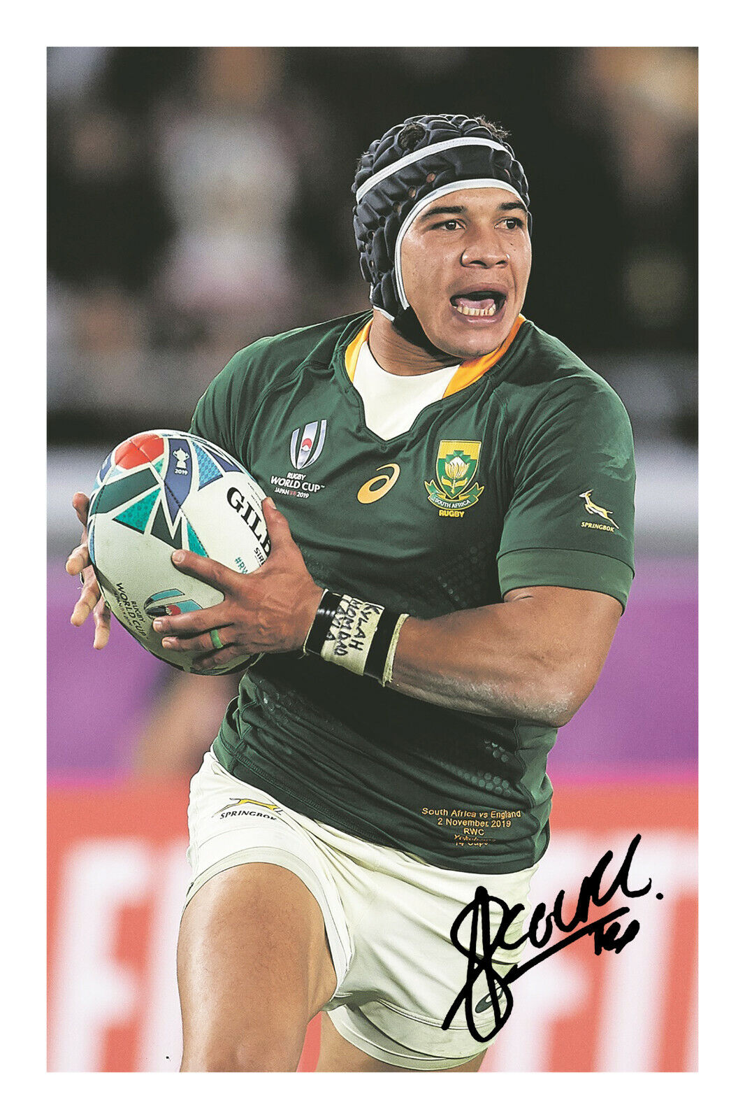 Cheslin Kolbe Signed A4 Autograph Photo Poster painting Print South Africa Springbocks World Cup