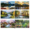 【2pcs/pack】 - Paysage - Peinture au diamant ronde compl&egrave;te - 70 * 40cm - grande taille