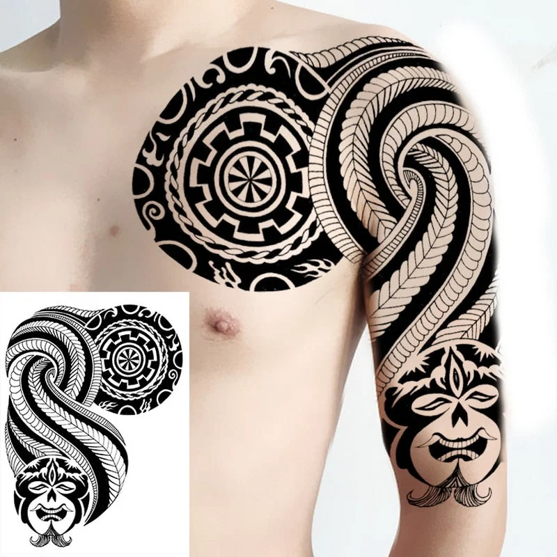 tatoos temporales for men shoulder tattoos dragon black large tattoo and body art sticker boys tattoo tribal designs mens decals