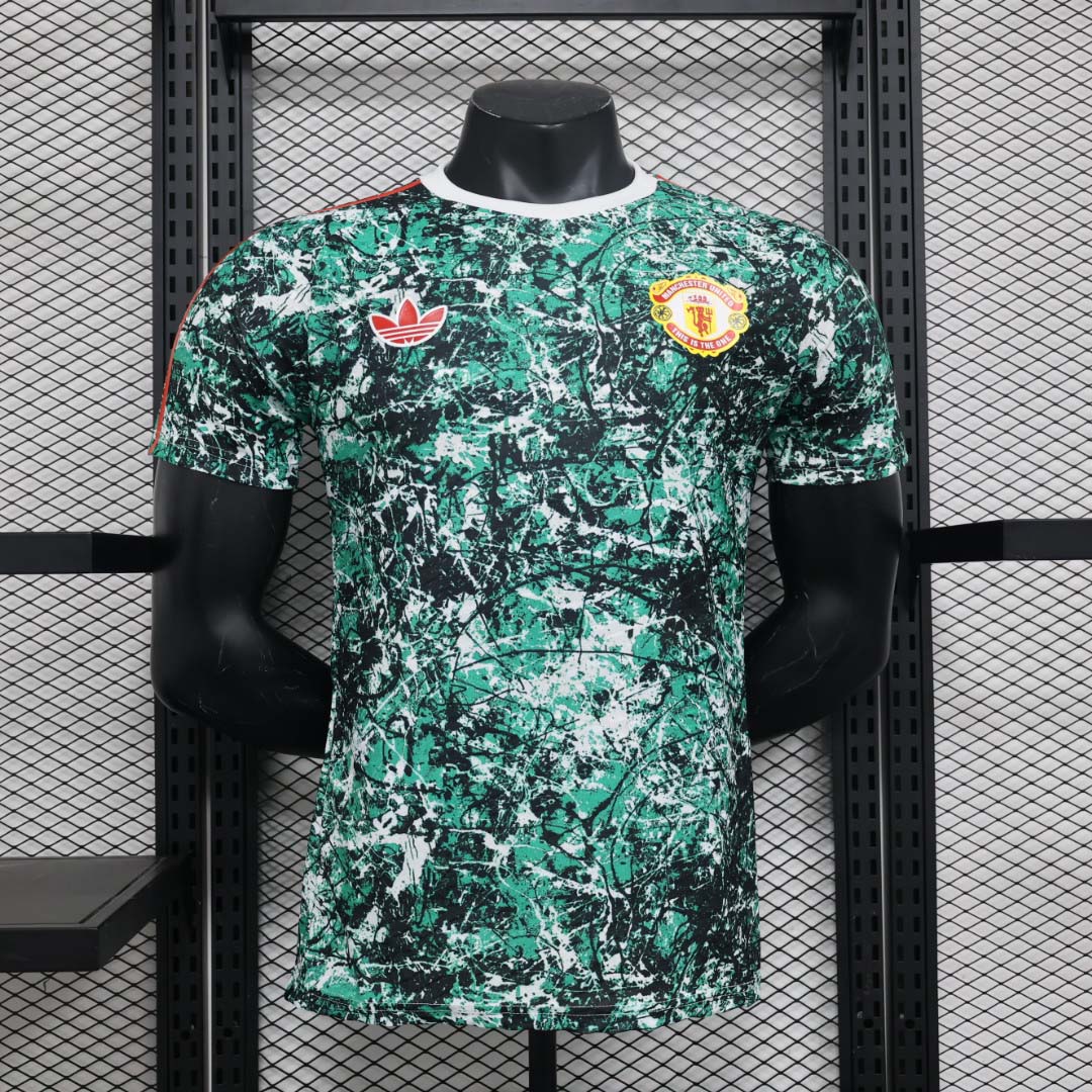 2024-2025 Players M-U co-branded green and gray_Football Shirt 1:1 Thai Quality