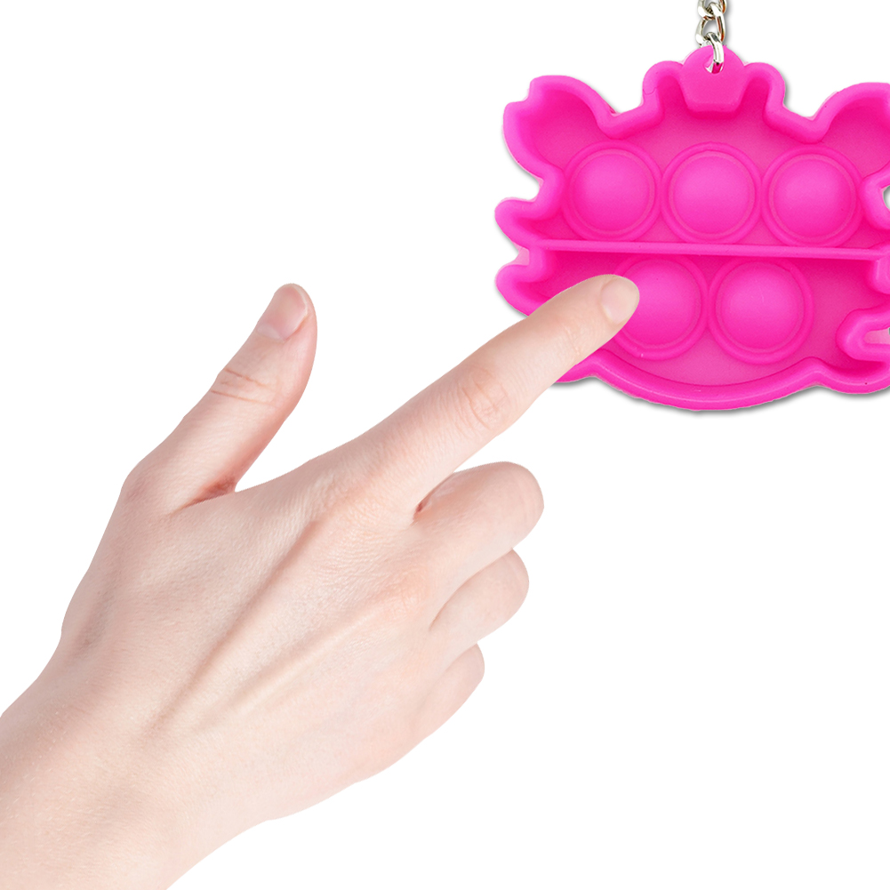 

Push Bubble Sensory Toy Desktop Parent-child Anti-stress Key Ring Pendant, 501 Original