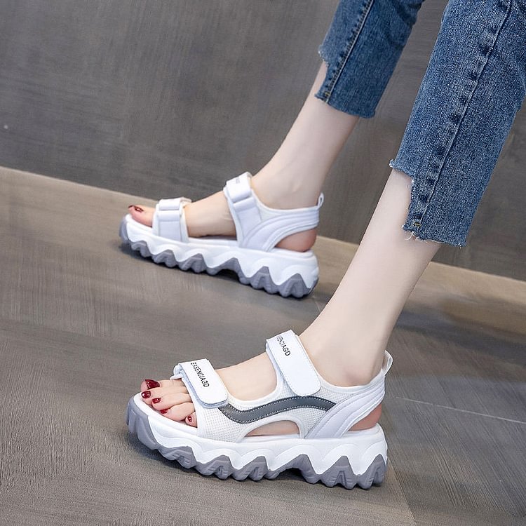 Women's Sandals Fashion Thick Soled Non Slip Comfortable Gladiator Sandals Seaside Beach Sandalias For Summer Shoes