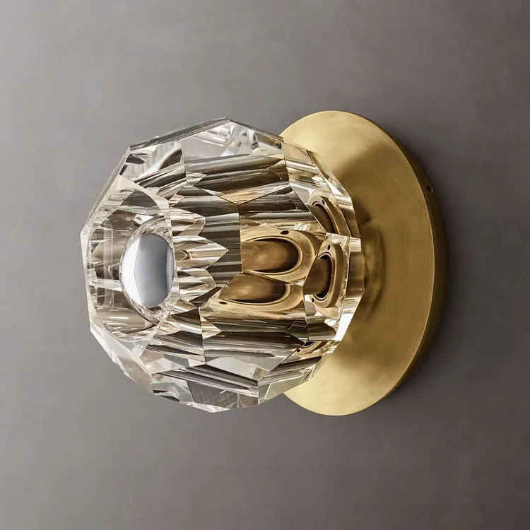 Kristal Clear Glass Petite Wall Sconce